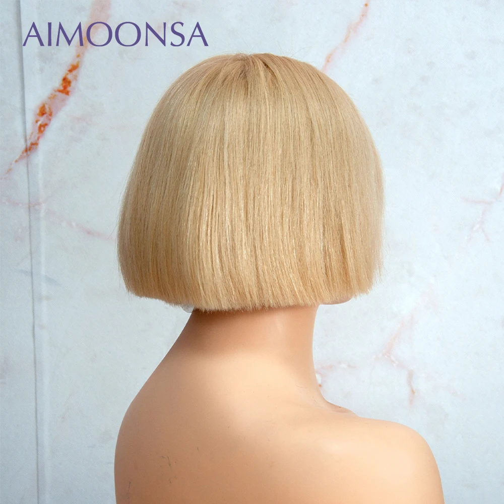 Парик Pixie Cut, 613 Боб, парик блонд, парик на кружеве, 613, короткие, тупые, Обрезанные человеческие волосы, парик, прямые, предварительно выщипанные, прозрачные, кружевные, Remy