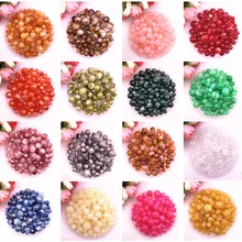 8 10 12 14 мм цветной золотой порошок круглое фиксирующее устройство для акриловых бусин Свободные бусины для самостоятельного изготовления ювелирных изделий браслет ручной работы