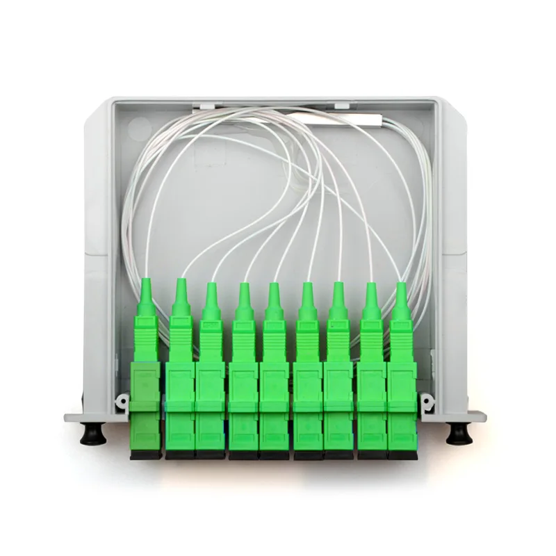 SC APC PLC 1 : 8 распределительный волоконно оптический блок FTTH с 1X8 плосководным