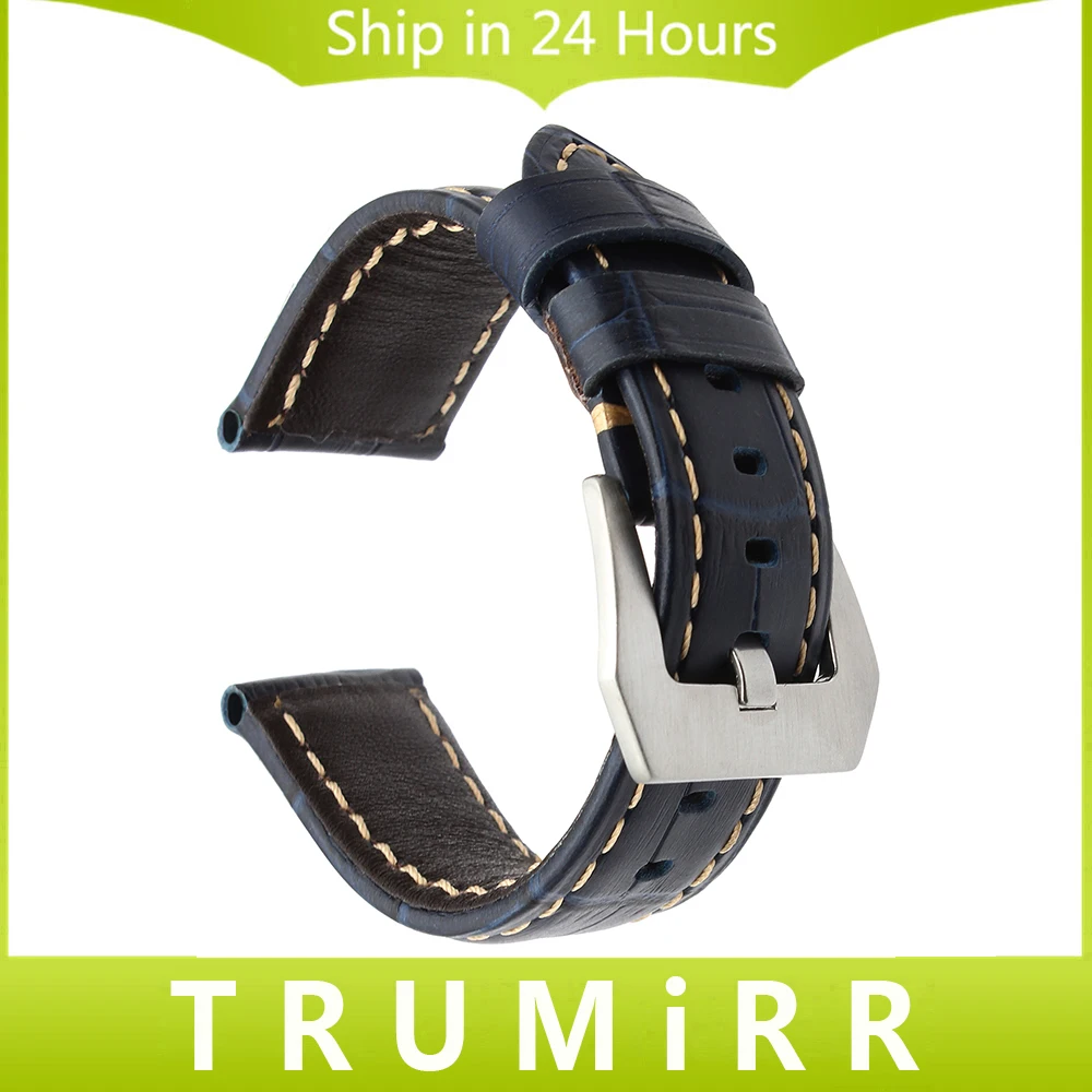

Italy Calf Leather Watchband 20/22/24/26mm for Rado Bell & Ross Oris Montblanc Watch Band 316L Stainless Steel Clasp Wrist Strap