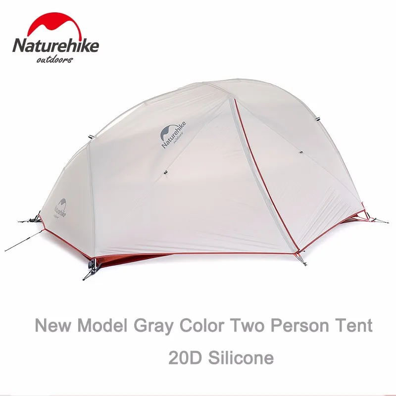 DHL,, новинка, 2 человека, палатка для кемпинга, водонепроницаемая, 20D, силиконовая ткань, двухслойная палатка, 4 сезона, палатка, NH17T012-T