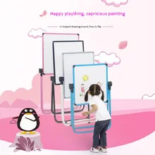 Новейший Магнитный мобильный кронштейн, доска для рисования, доска для объявлений, черная u-образная доска, подставка