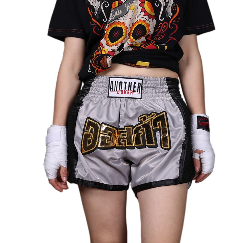 

8 colors men/women/child sports breathable cotton loose boxing training pants mma short kick boxing shorts short muay thai