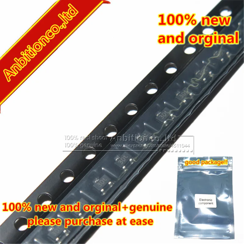 

100 шт., 100% новый и оригинальный BC856W 3DT Шелковый экран