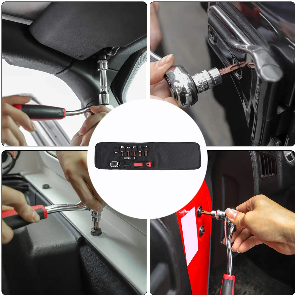 

8Pcs Car Styling Hard Top Door Removal Tool Kit Wrench Socket Set Automotive tools Fit for Jeep Wrangler