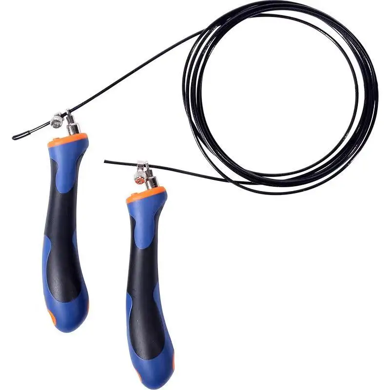 Crossfit Bearing Skipping Rope Steel Wire jumping ropes Speed Jump Rope for Professional Training and MMA Boxing with TPE Handle Crossfit Bearing Skipping Rope Steel Wire jumping ropes Speed Jump Rope for Professional Training and MMA Boxing with TPE Handle