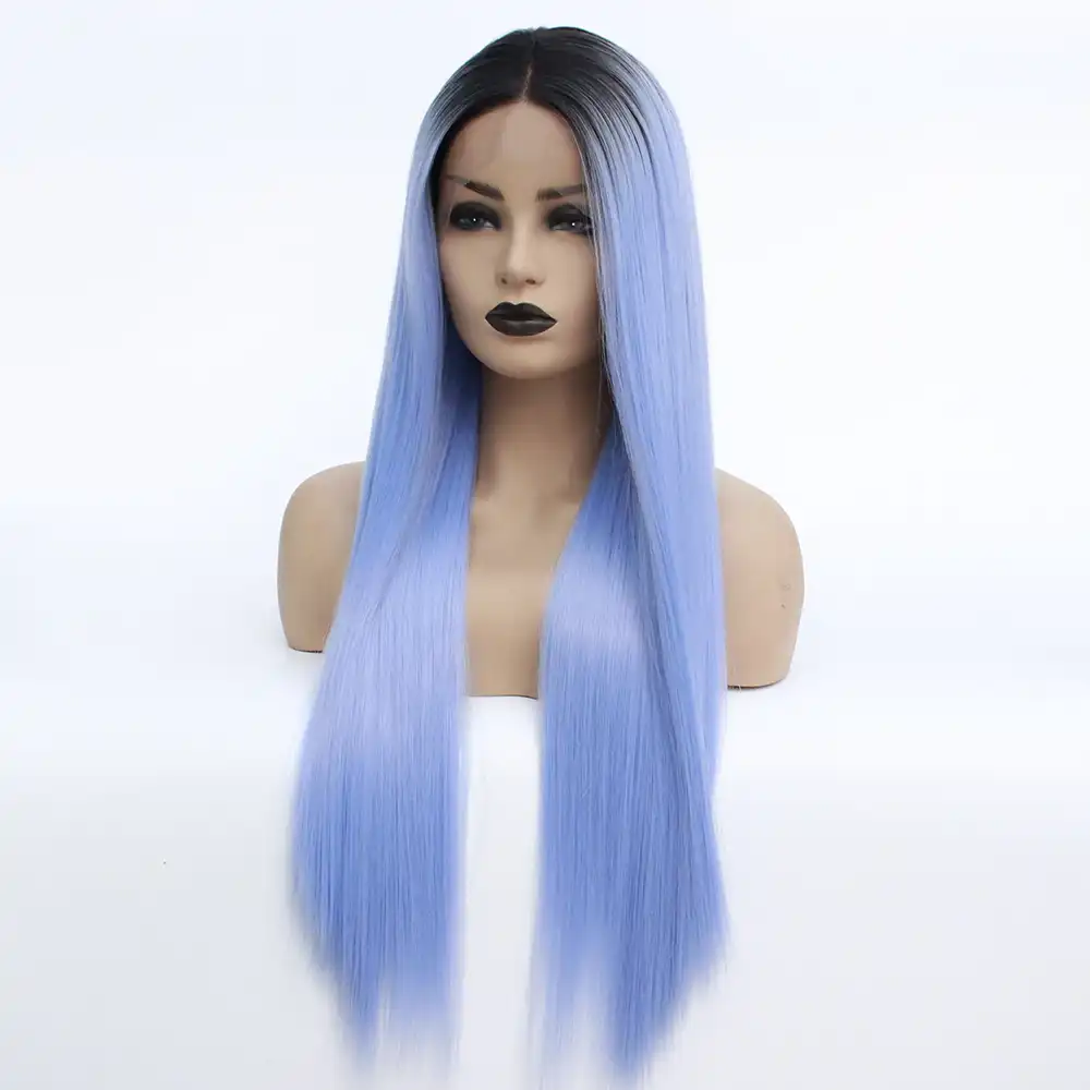 blue ombre wig