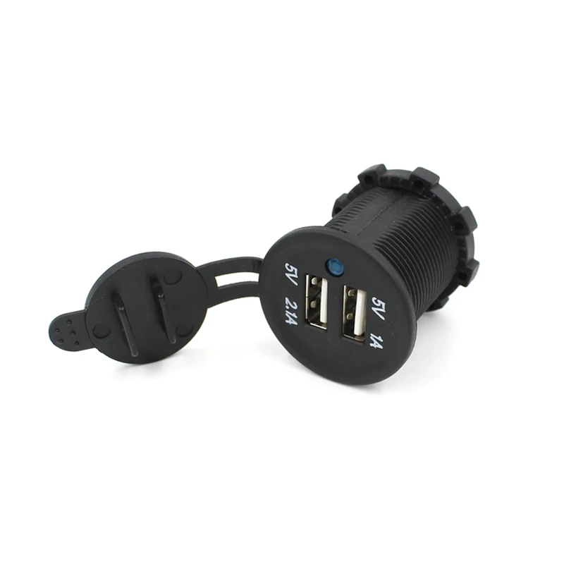 DC 12 24V 4.2A двойной порт USB Автомобильное зарядное устройство адаптер Зажигалка