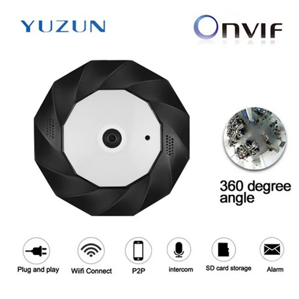 

360 Degree Fisheye VR Panoramic Camera 3MP Wireless Wifi IP Camera Home Security Surveillance System Network Camera Night Vision