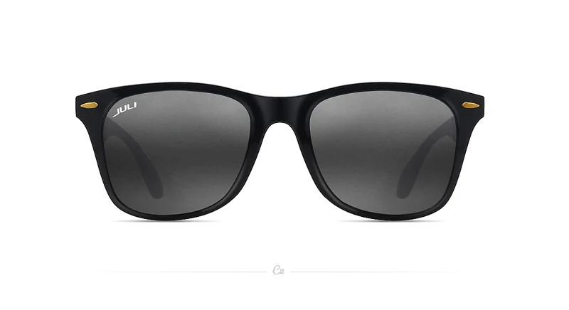 JULI деревянные солнцезащитные очки для мужчин и женщин, модные бамбуковые солнцезащитные очки с принтом, черная оправа, черные линзы, 52 мм, солнцезащитные очки 4195WN