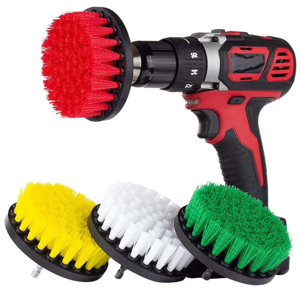

2019 New Best Seller Hot Sale 4Pcs Grout Power Scrubber Cleaning Brush Tub Cleaner Combo Tool Kit##zz 0225
