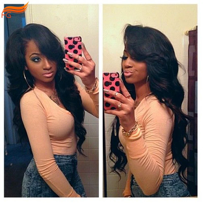 Natural Hairline Super Body Wave Lace Front Bangs Bleached