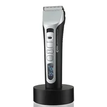New Professional Hair Clipper Hair Trimmer Titanium Ceramic Blade LCD Display Codos CHC-968 Universal voltage 100-240V