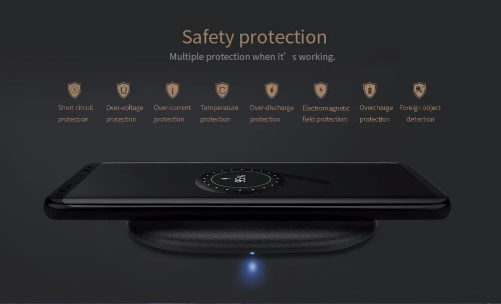 NILLKIN 10 Вт Быстрая Зарядка Qi Беспроводной Зарядное устройство для iPhone X 8 Plus быстрая Беспроводной зарядного устройства для samsung Galaxy Note 8 S9 S8 плюс