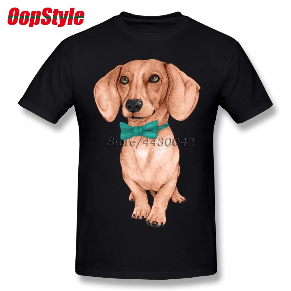 Dachshund Wiener Dog T shirt For Men Plus Size Cotton Team Tee Shirt