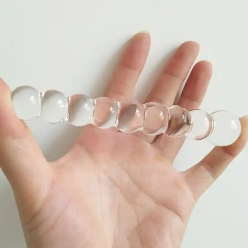 Anal Beads Sex - Mini Transparent Glass Anal Beads Small Pyrex Butt Plug Sex Toys for  Couples Lesbian Gays G spot Massager Adult Porn Sex Product|butt plugs sex  toy|butt pluganal beads - AliExpress