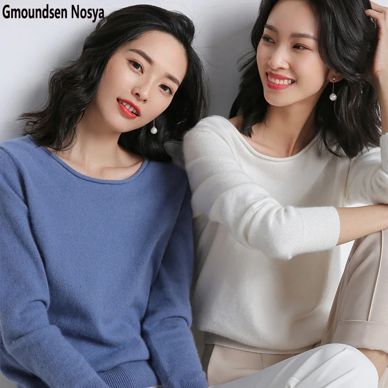 

2019new Wild sweater women Round neck pullover women elastic force cashmere sweater Casual fashion sweaters winter clothes women