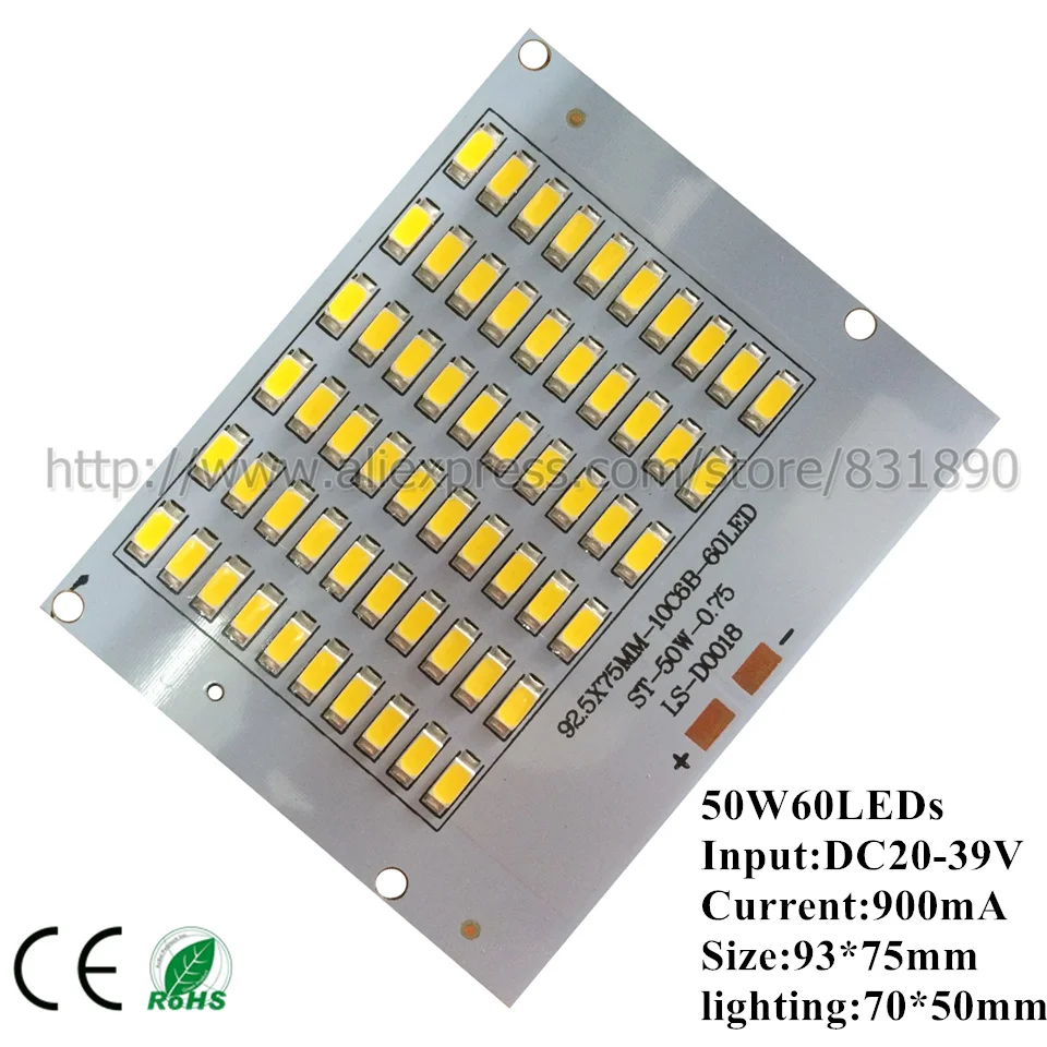5 шт. светодиодный алюминиевый прожектор pcb 10 Вт 20 30 50 SMD5730 панель источника