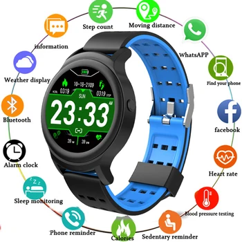 

Color Screen 180Amh Battery Smart Wristband Watch IP67 Waterproof Heart Rate Blood Pressure Tracker Smartband Sport Watch