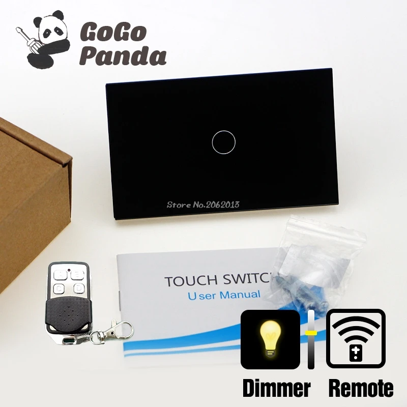 

US Standard Light Dimmer Switch Remote Control Touch Switch Smart Automation Waterproof Switch 220V