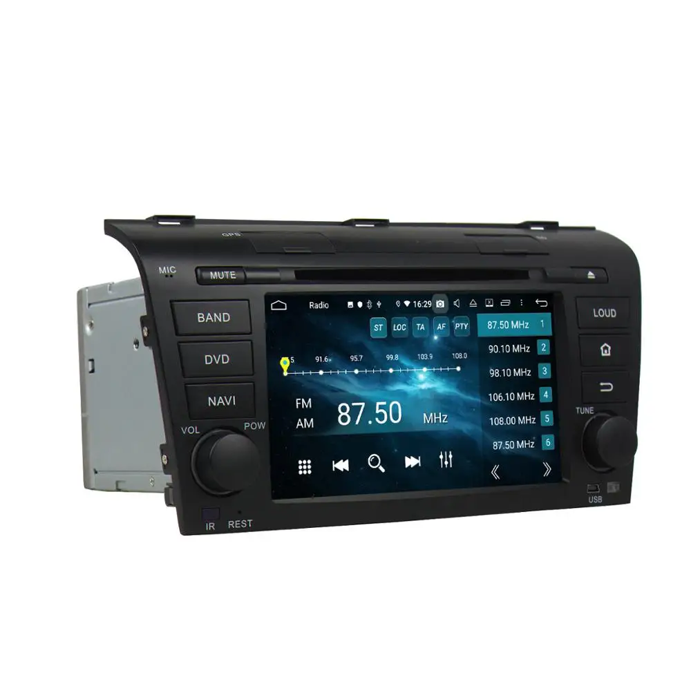 Excellent DSP Android 9.0 Octa Core 2 din 7" Car DVD Radio GPS for Mazda 3 2004-2009 4GB RAM Bluetooth 4.2 WIFI 32GB ROM USB Mirror-link 1