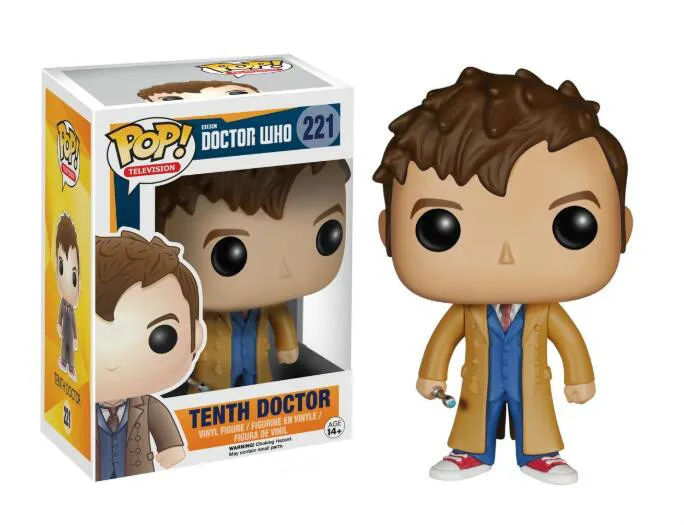 FUNKO POP Doctor Who, Коллекционная модель, куклы, детская игрушка, 221, десятый 356, Mr, ПВХ, фигурка, игрушки для мальчиков, для детей