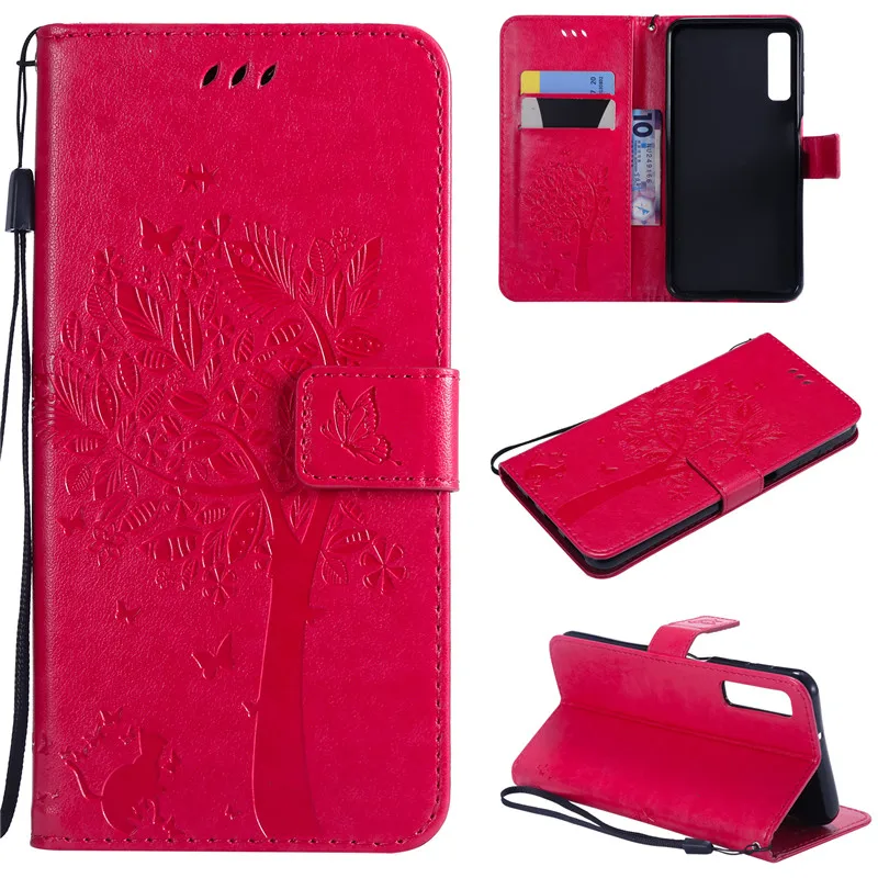 Flip Leather Case For Samsung Galaxy A7 2018 A750 Phone Case For Samsung A7 2018 Pattern Luxury Wallet Cover Stand Phone Cases (6)