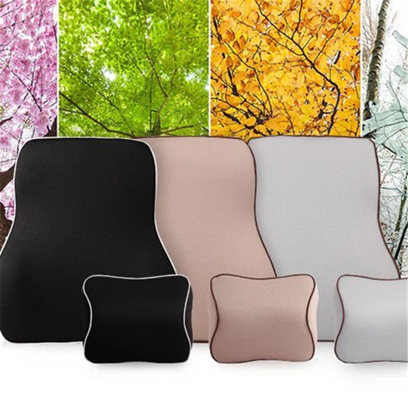Pillow for the Neck Headrest Pillow Memory Foam Filler for Fiber Car