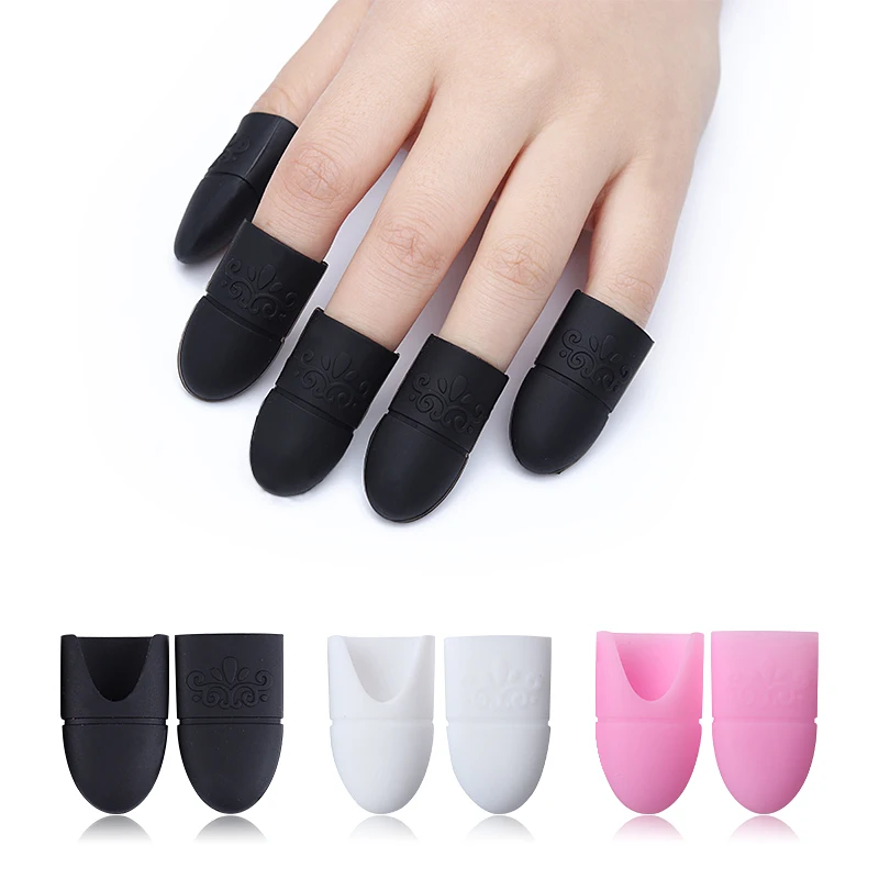 

5pcs Nail Remover Wraps UV Gel Polish Silicone Soak Off Cap Clip Nail Art Spa Accessories Tool Nail Polish Remover Wipes