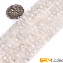 Настоящий голубой Радужный Лунный камень драгоценный камень Бусины из природного камня бусины для изготовления ювелирных изделий прядь 15 дюймов оптом