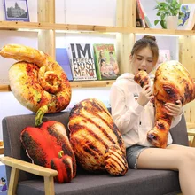 Горячая 3D моделирование подушка в виде еды плюшевая игрушка мягкая забавная Хэм кишка Подушка Милая Подушка креативный Хэллоуин Рождество игрушка подарок