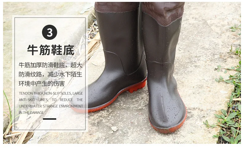 dwaterproof água botas de pesca calças