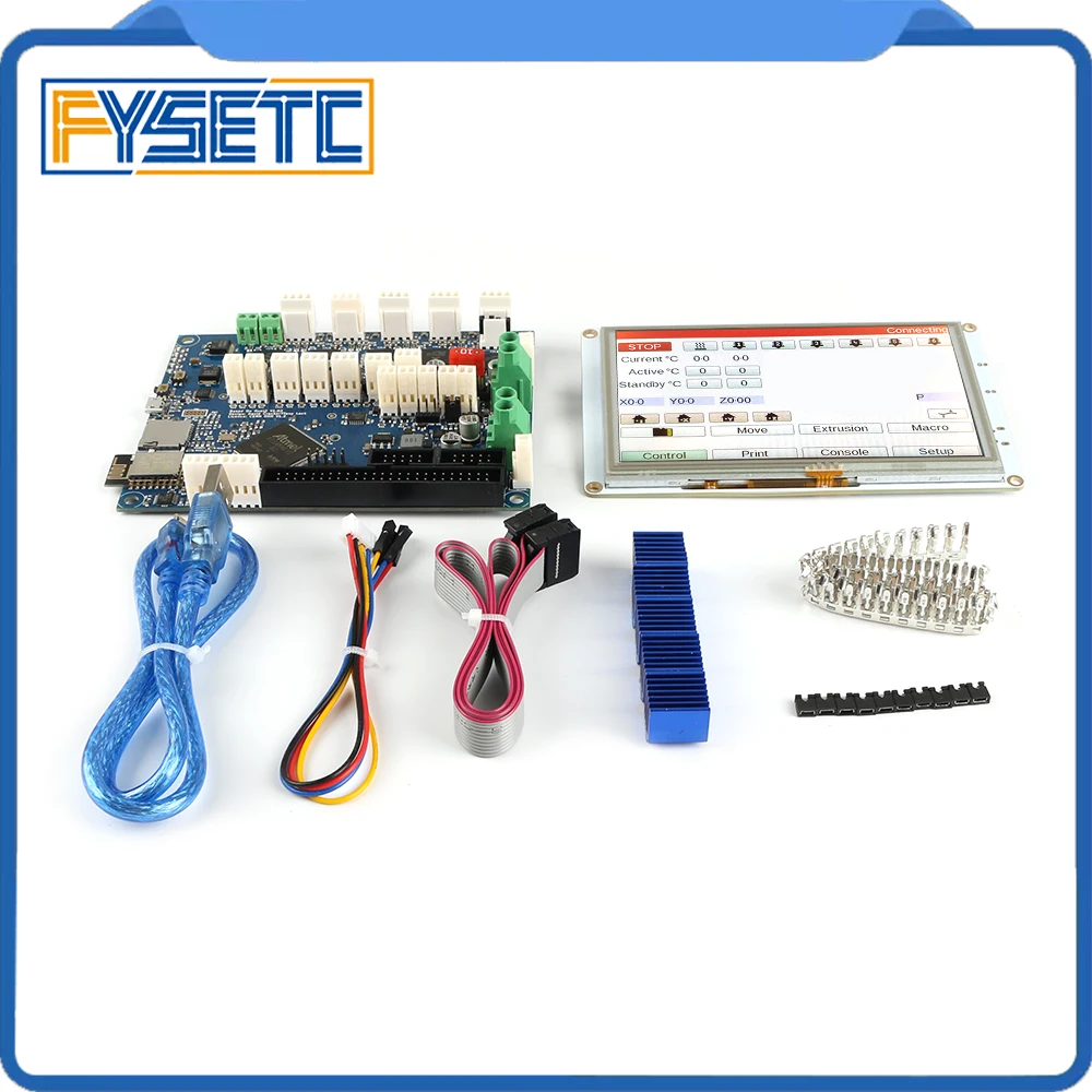 Billige Duet 2 Wifi V1.04 Klon DuetWifi Erweiterte 32 Bit Elektronik Mit 7   7 inch PanelDue 7i Integrierte Farbe Touch bildschirm