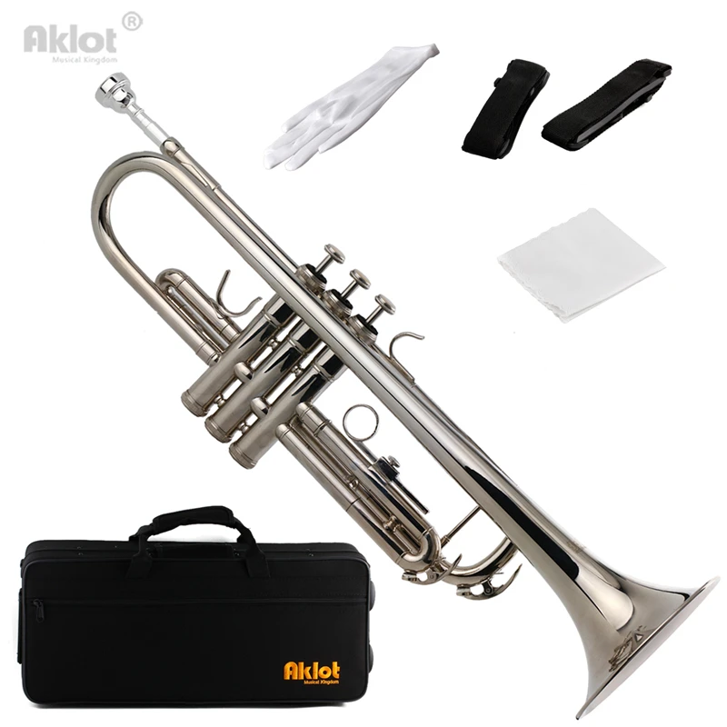 Akロットbb初心者トランペット シルバーメッキマウスピースシルバーパープルレッドブルーブラック Beginner Trumpet Trumpettrumpet Beginner Aliexpress