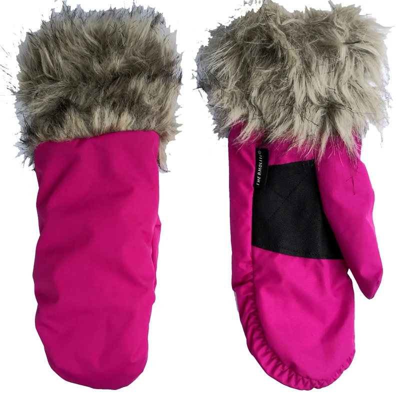 Лыжные перчатки для детей 3-10 лет, толстые, ветрозащитные, теплые, 30 цветов на выбор(посылка за полцены