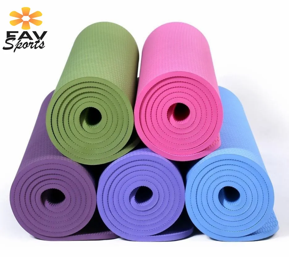 7 мм Нескользящие ПВХ толщиной Йога коврик для йоги, пилатес силовых тренировок Для женщин Корректирующее упражнения Pad утолщаются Фитнес