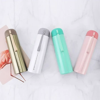 

Chic Stainless Steel Vacuum Flasks Thermos Cup Coffee Tea Travel Mug Thermo Water Bottle Lovers Gifts Portable Thermocup 270ML