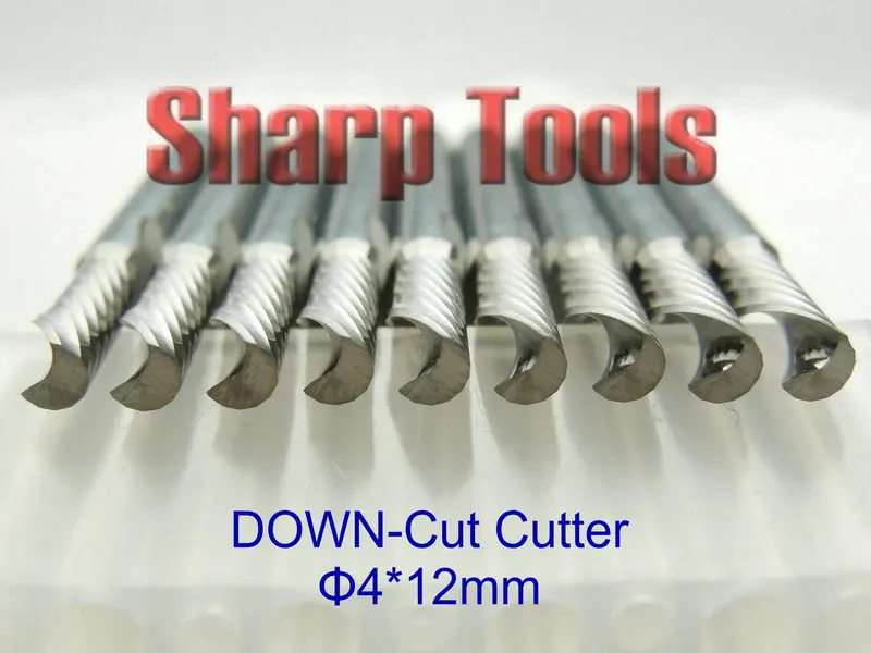

Sale 5pc 4x12mm Left-Handed One Flute Engraving Tool Bits, CNC Cutter Milling Router Bits Down Cut for Acrylic, Woodworking, MDF