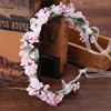 Couronne de cristal coloré fleur Halo perle mariée couronne florale couronne de cheveux bandeau de mariage couronne de sirène pour les femmes et les filles SL ► Photo 2/5