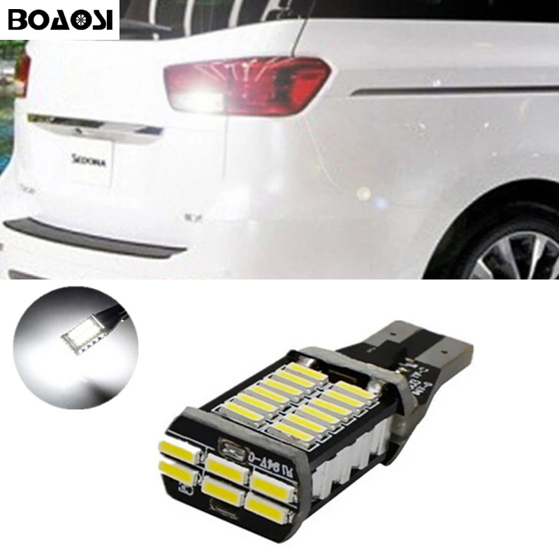 

BOAOSI 1x Led Car Rear Reversing Tail Light 921 912 T15 W16W For Kia rio sportage k2 k3 k4 k5 cerato sorento soul