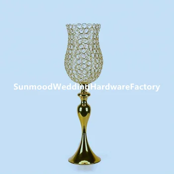 

New Wedding Road Lead Tall mental With glass Europe Wedding Centerpiece Event Party Deco yuson005