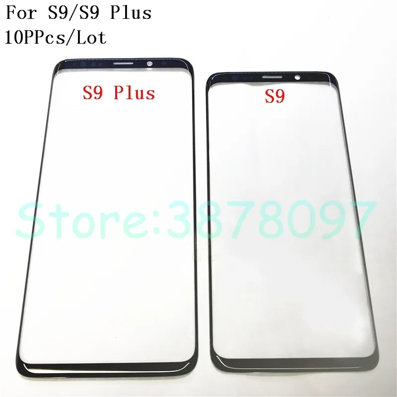 

10Pcs/Lot New Front Outer Touch Screen Glass Lens For Samsung Galaxy S9 G960 S9 Plus G965 Touch Screen Replacement parts