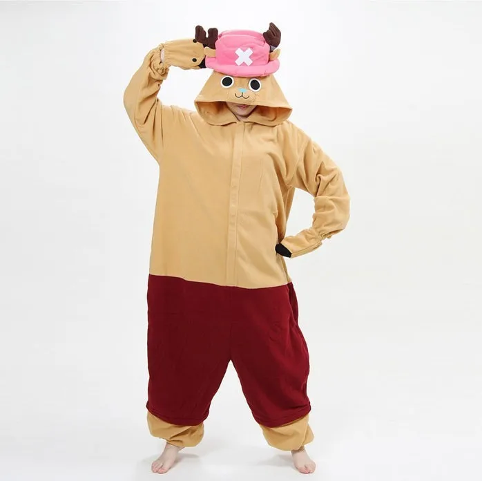 Fashion Anime One Piece Tonny Chooper Onesies Pajamas Polar fleece