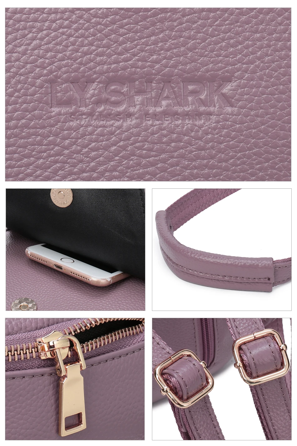 women backpack genuine leather