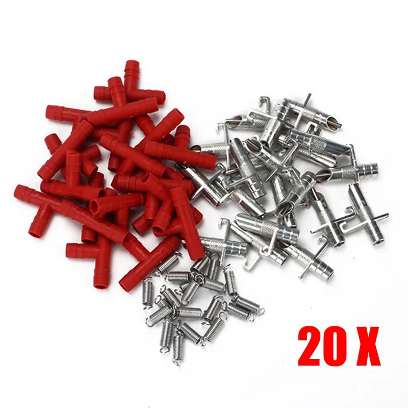 

20pcs Animal Rabbit Feeder Drinker Water Automatic Nipples Waterer Bunny Rodents Chicken Drinker Poultry Bird Waterer