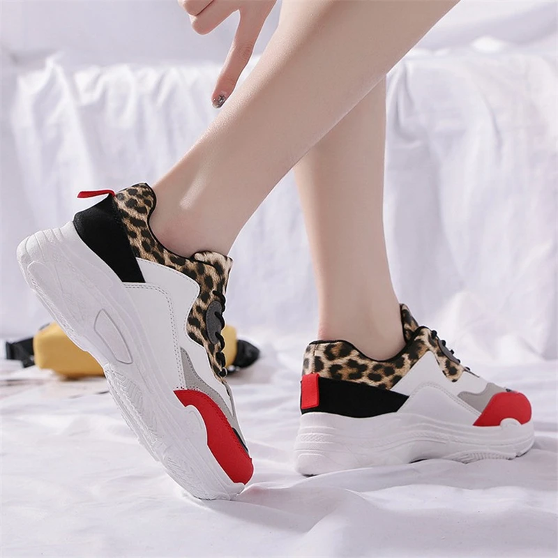 New Sneakers Woman Summer Casual Bottom Thick Breathable Crawling Lace Up Shoes Walking Shoes Woman tenis feminino A2-88