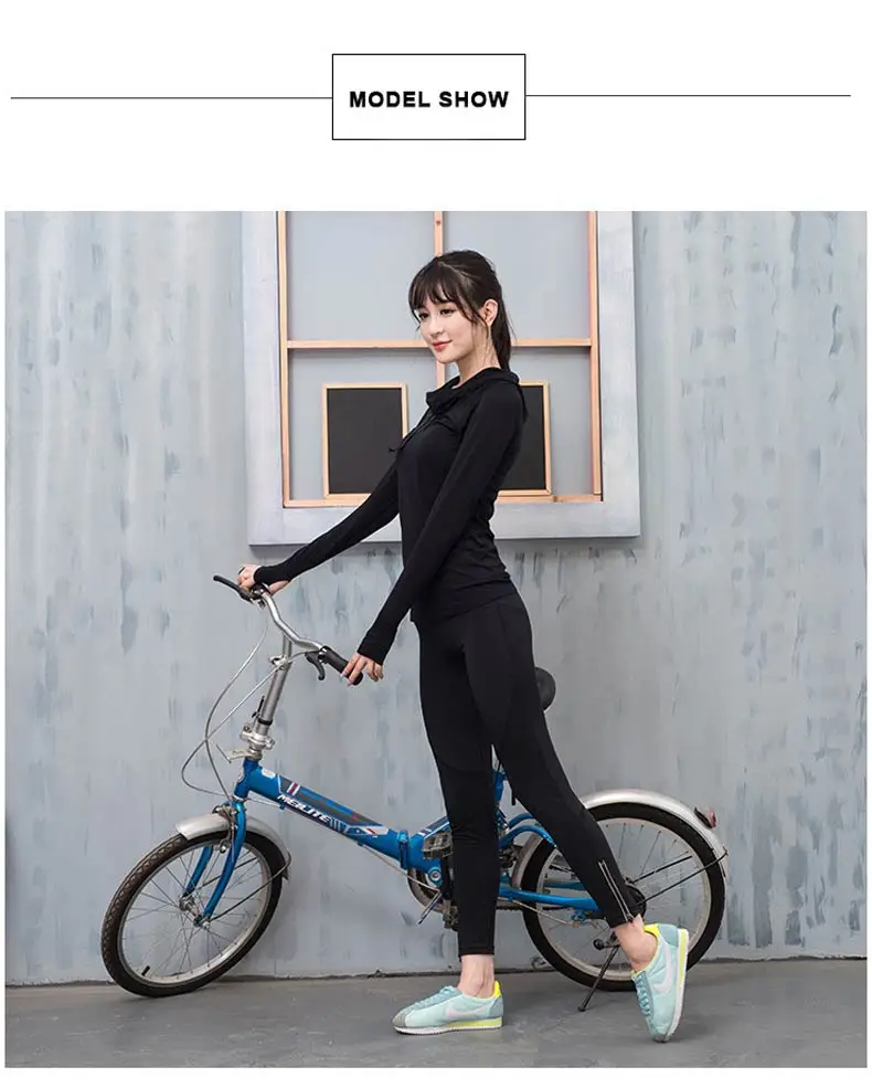 1 (3)Women Hooded Running Jacket Long Sleeve Sweatshirt Ladies Yoga Sports  Jacket Fitness Gym Quick Dry Shirts 