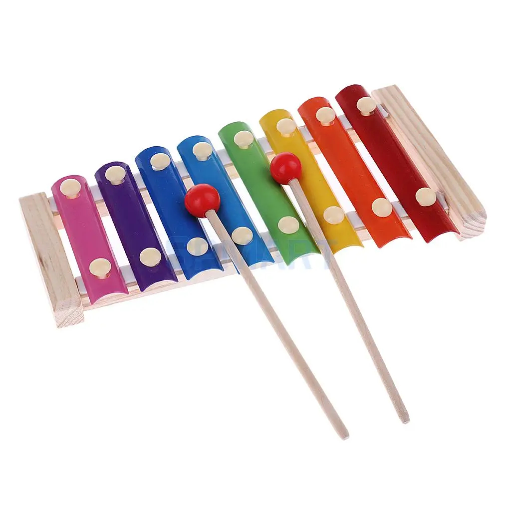 Orff World Percussion Musical Instruments Handbell Tambourine Kit Kids Music Band Rhythm Kit Early Learning Educational Toys