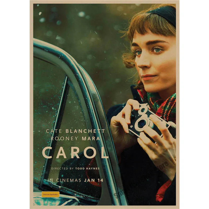 Carol ретро плакат, крафт-бумага, бумага для бара, кафе, домашний Декор, живопись, наклейка на стену - Цвет: Красный