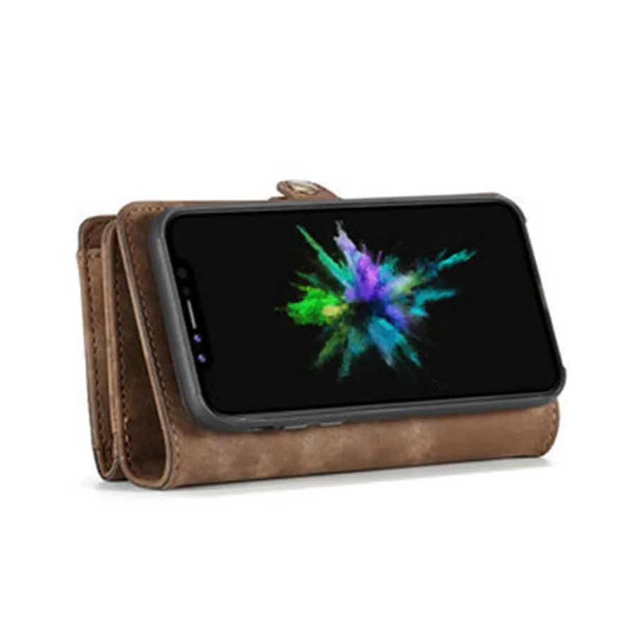 Leather Wallet Case for Samsung Galaxy S10 S10e 2-in-1 Detachable Phone Cover Card Wallet Flip Case for Samsung S10 Plus S10lite (21)